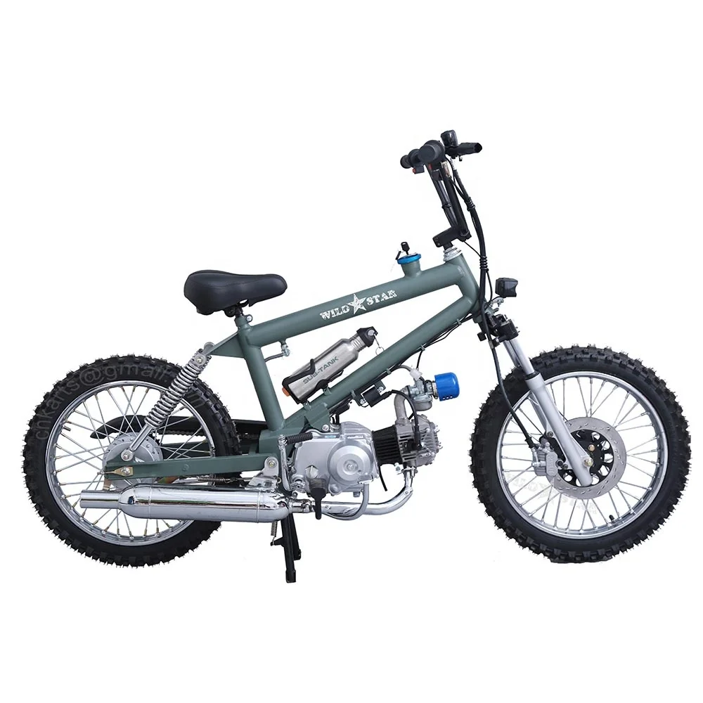 BMX Gas Motorized Bicycle off road motor cross bike with 110cc engine 22 inch wheel for adults