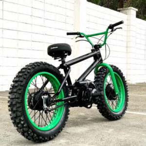 BMX Cub 175 cc – Black Frame with Green Tire Rims