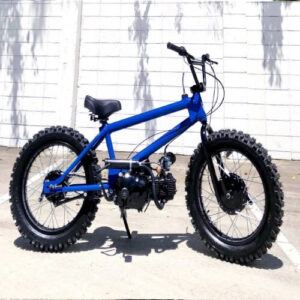 BMX Cub 50cc – Blue Frame With All-Black Rims