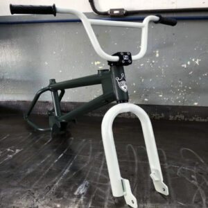 BMX Cub – Dark Green Frame, White Handle & White Rims (Frame Only)