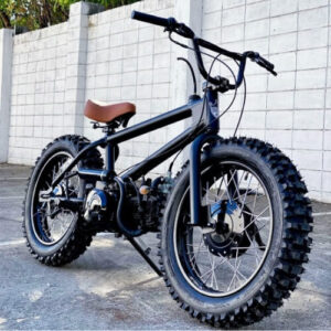 BMX Cub 125cc – Carbon Black With Brown Seat